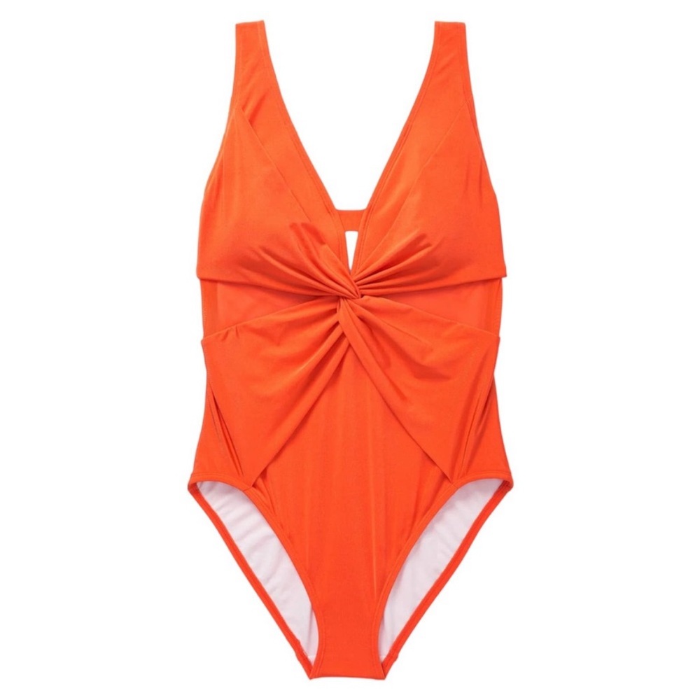 Adore Me Contour Plus Swim Wrap Knot One Piece Swimsuit